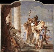 TIEPOLO, Giovanni Domenico Aeneas Introducing Cupid Dressed as Ascanius to Dido oil painting on canvas
